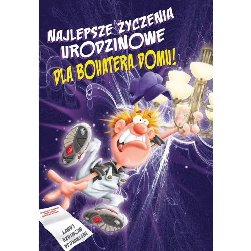 Karnet - Najlepsze życzenia urodzinowe dla bohatera domu
