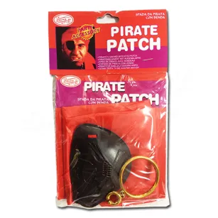 Zestaw pirata - Chusta, opaska na oko, kolczyk