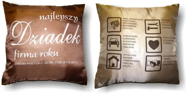 Poduszka duża - Najlepszy Dziadek firma roku