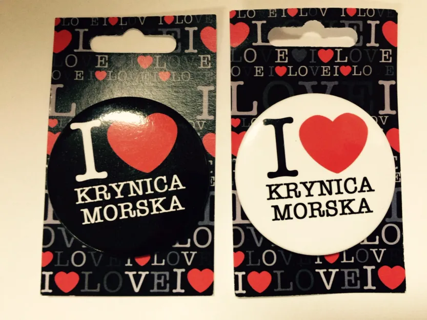 Przypinka - I love Krynica Morska