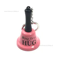 Dzwonek mały, brelok - Ring for a hug (dzwonek do przytulenia)