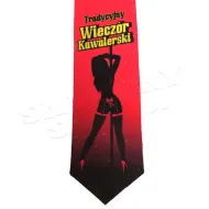 Krawat premium - (Striptizerka) Tradycyjny wieczór kawalerski