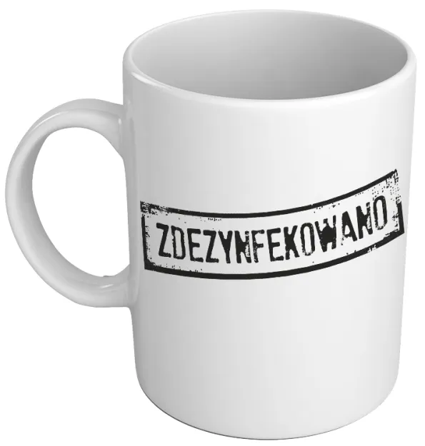 Kubek Kukartka - Zdezynfekowany