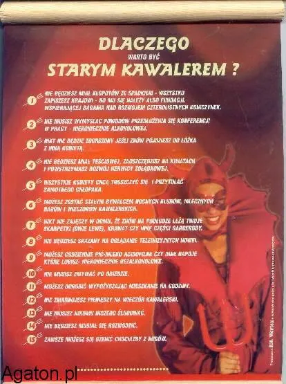 Dyplom - Dlaczego warto być starym kawalerem?