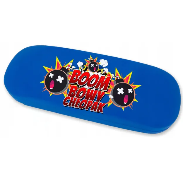 Etui na okulary czerwone - Boombowy chłopak