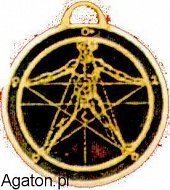 Amulet 13 - Pentagram AGRYPPY + rzemyk - gratis!