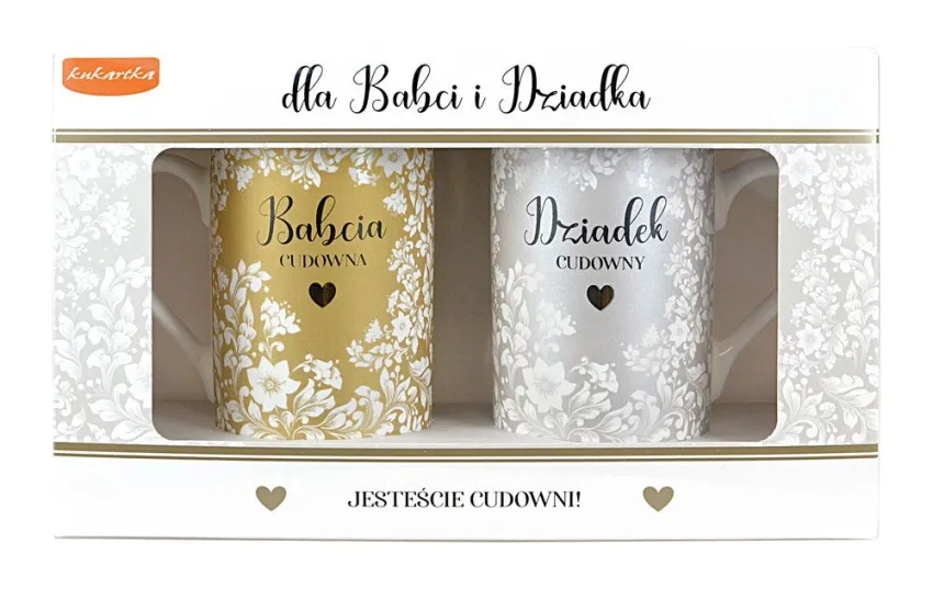 Kubki para - Babcia cudowna / Dziadek cudowny