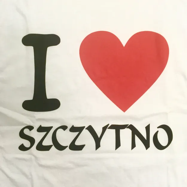 Koszulka biała - I love Szczytno