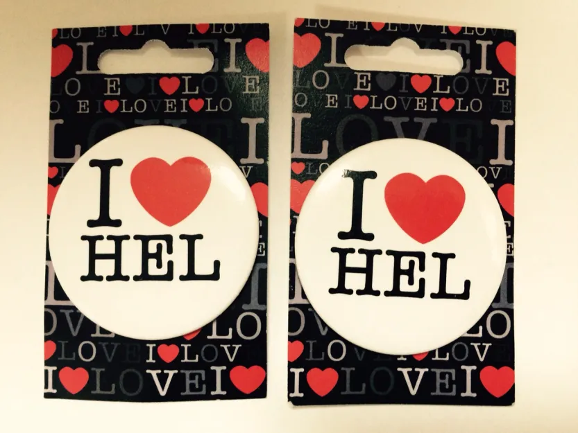 Przypinka - I love Hel