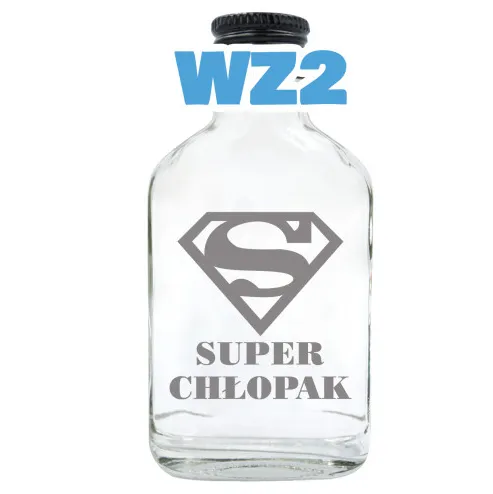 Butelka (100 ml) z grawerem - (S) Super Chłopak