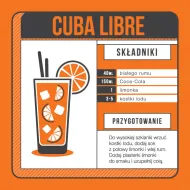 Podkładka pod kubek - Cuba Libre, składniki, przygotowanie