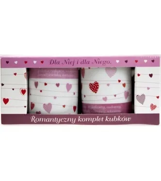 Kubki para - Dla Niej / Dla Niego - romantyczny komplet kubków