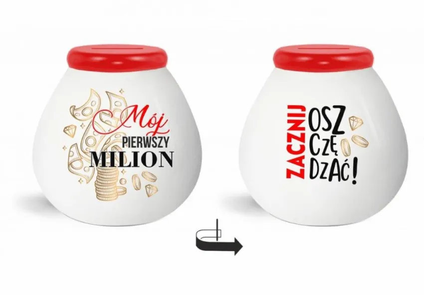 Skarbonka baryłka - Mój pierwszy milion / Zacznij oszczędzać