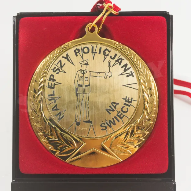 Medal w etui - Najlepszy policjant na świecie