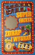 Karnet + zdrapka - Super Faceta urodzinowa loteria