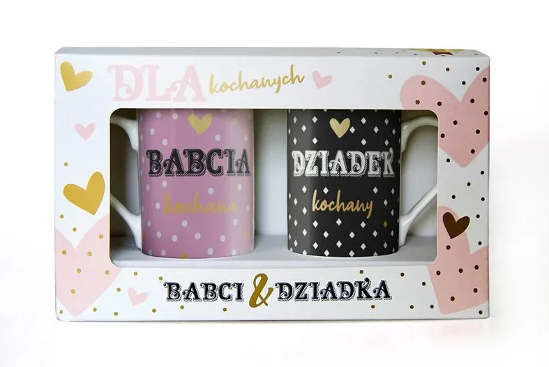 Kubki para - Babcia Kochana / Dziadek kochany