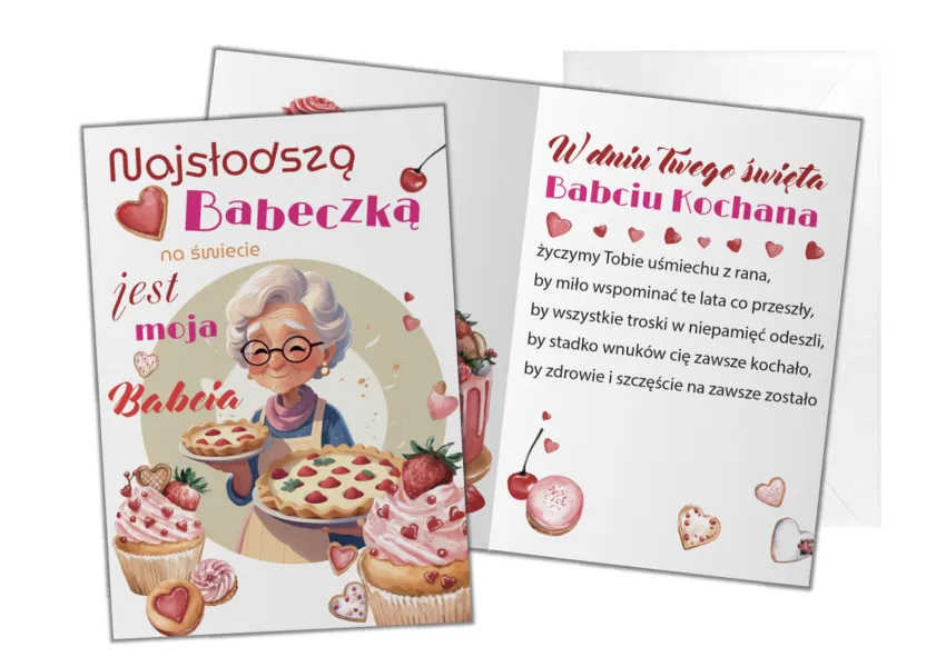 Karnet B6 - Najsłodszą Babeczką na świecie jest moja Babcia