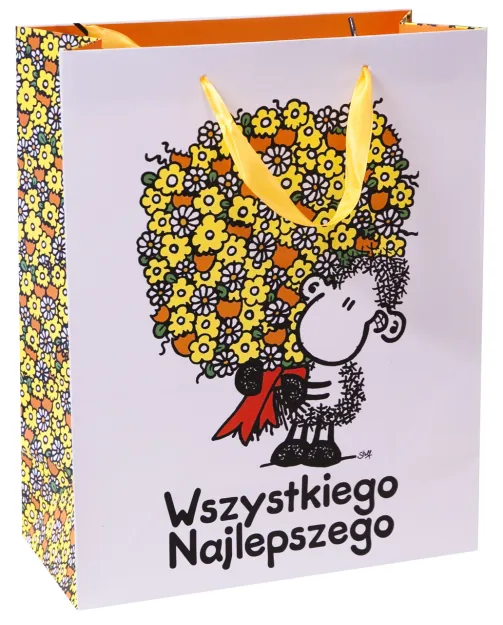 Torebka Kukartka S - Wszystkiego najlepszego (sheepworld)
