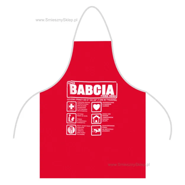 Fartuch - Super Babcia firma roku
