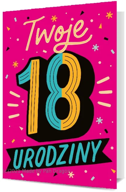 Karnet B6 - Twoje 18 urodziny