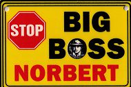 Tabliczka żółta - Big boss Norbert