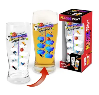Szklanka do piwa Magic Print - Sportowa rozgrywka, sprawdz się