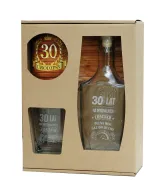 Karafka + szklanka whisky - 30 lat na oryginalnych cześciach (tekst grawerowany)