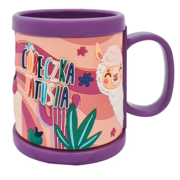 Kubek plastikowy 3D z imieniem - Córeczka Tatusia