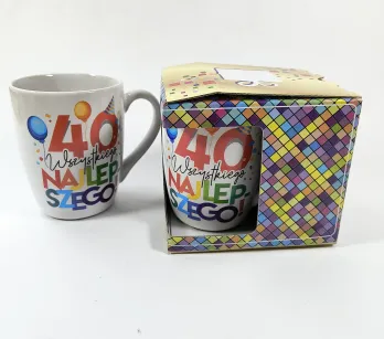 Kubki baryłka - 40 Wszystkiego najlepszego