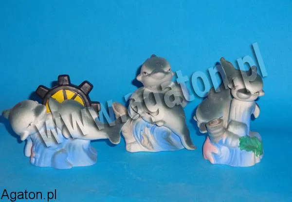 Delfinki ceramiczne z miejscem na długopis