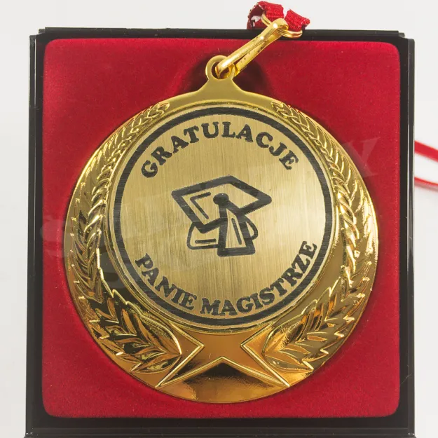 Medal w etui - Gratulacje Panie Magistrze