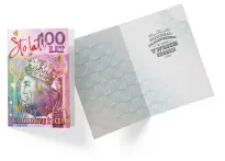 Karnet Kukartka PP - 100 lat, życzy Król - Królowej życia - 2