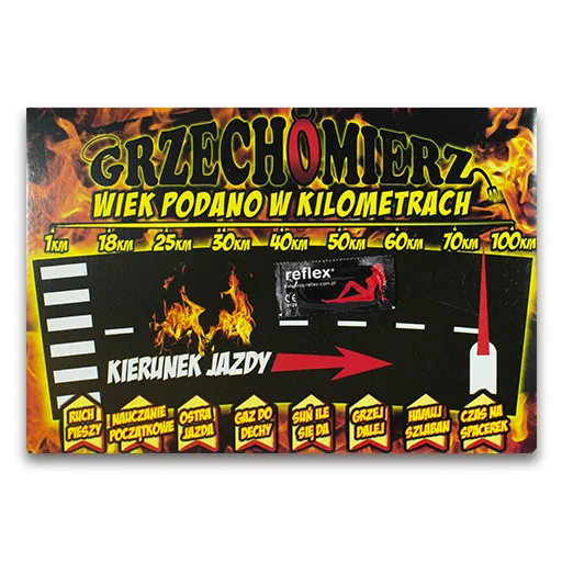 Dyplom - Grzechomierz. Wiek podano w kilometrach.