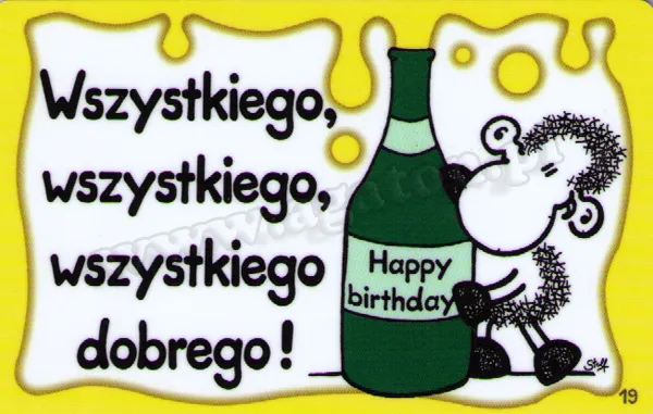Karta Sheepworld - Wszystkiego, wszystkiego, wszystkiego dobrego!