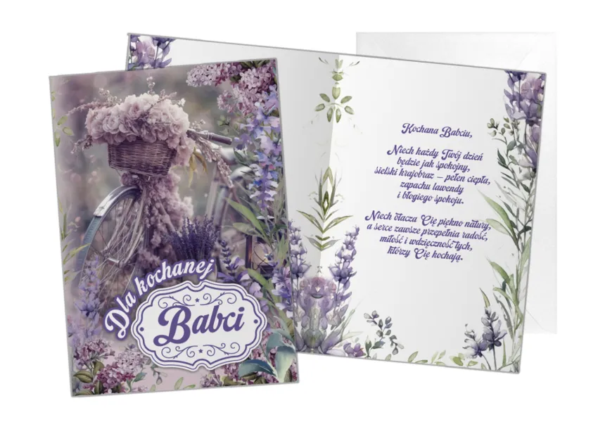 Kartka C5 - dla kochanej Babci