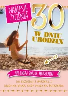 Karnet 3D z życzeniami - Najlepsza życzenia w dniu 30 urodzin (dla kobiety)