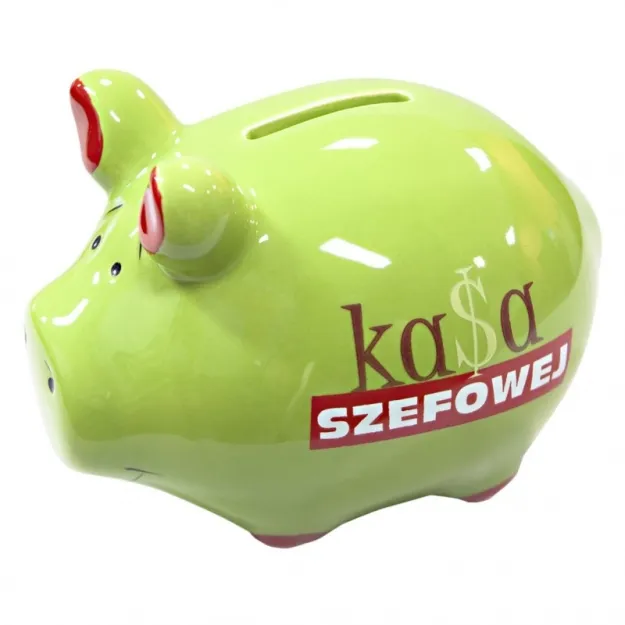 Świnka skarbonka Kukartka - Kasa szefowej