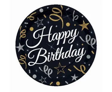 Talerzyki papierowe - Happy birthday