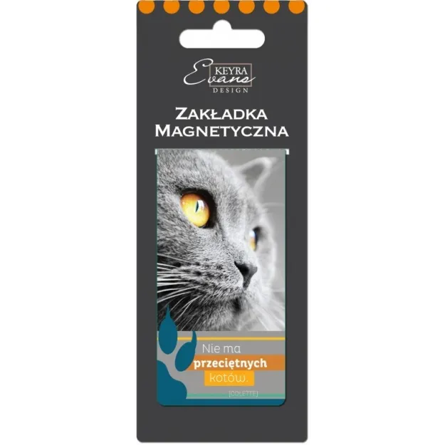 Zakładka magnetyczna do książki - Nie ma przeciętnych kotów.