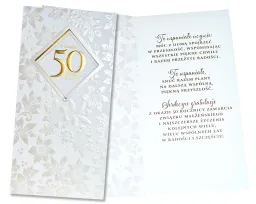 Karnet PM - Z okazji 50 rocznicy ślubu