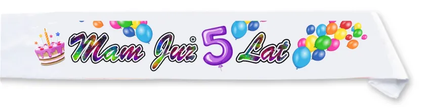 Szarfa dziecięca - Mam już 5 lat