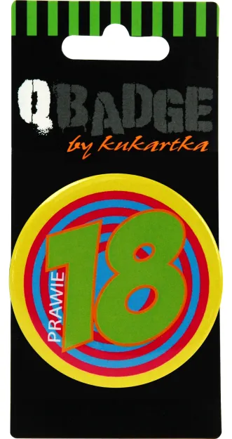 Przypinka Kukartka - Prawie 18