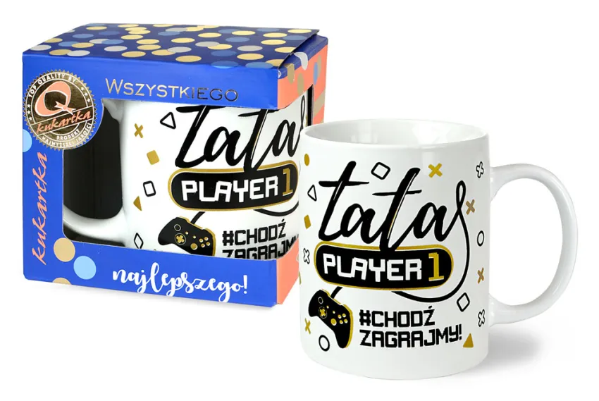 Kubek premium - Tata player 1 #chodź zagrajmy!