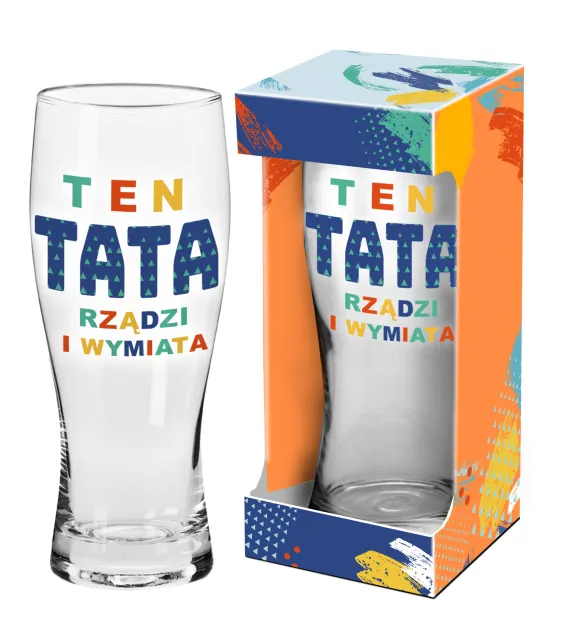 Szklanka do piwa - Ten Tata rządzi wymiata