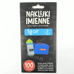Naklejki imienne 100 szt. - Igor