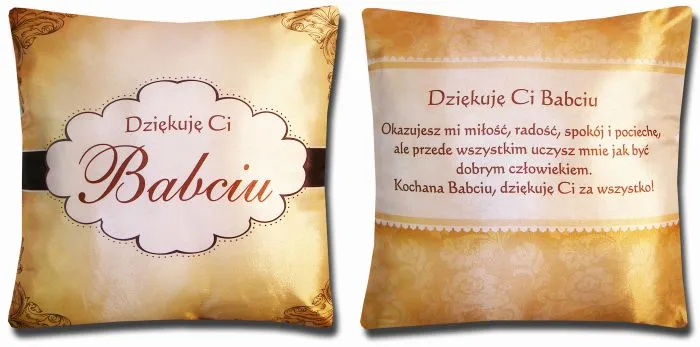 Poduszka mała - Dziękuję ci Babciu
