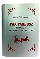 Książka metalowa na alkohol śr - Pan Tadeusz