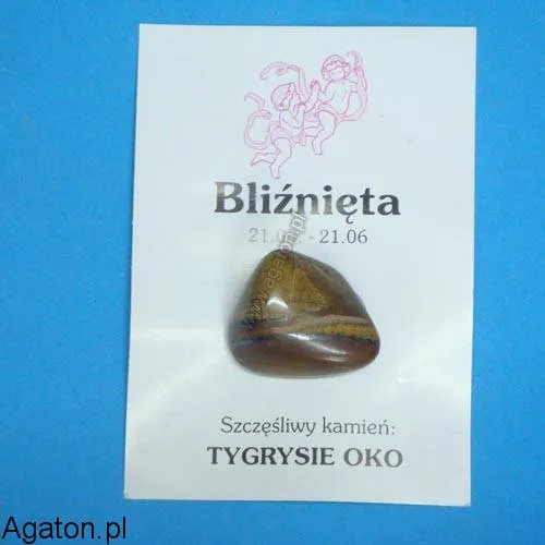 BLIŻNIĘTA - szczęśliwy kamień zodiaku - TYGRYSIE OKO