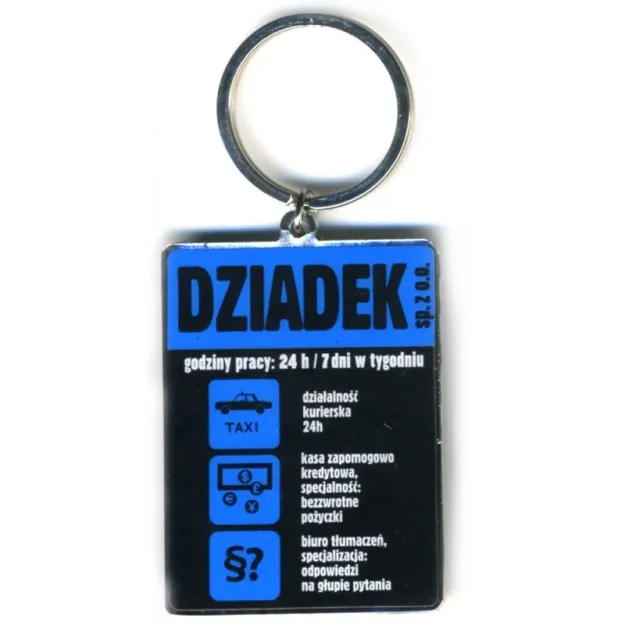 Brelok metalowy Kukartka - Dziadek sp. z o.o.