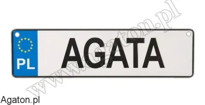 Tablica imienna - Agata